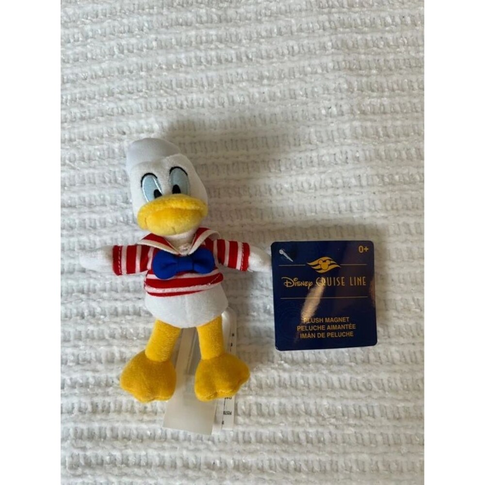 New 2026 Disney Cruise Line Donald Duck Sailor Plush Magnet ~ 5 inches NWT